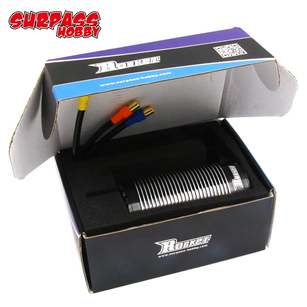 Surpass Hobby Rocket 70120 480KV 620KV 680KV 4-полюсный водонепроницаемый бесщеточный двигатель 8 мм
