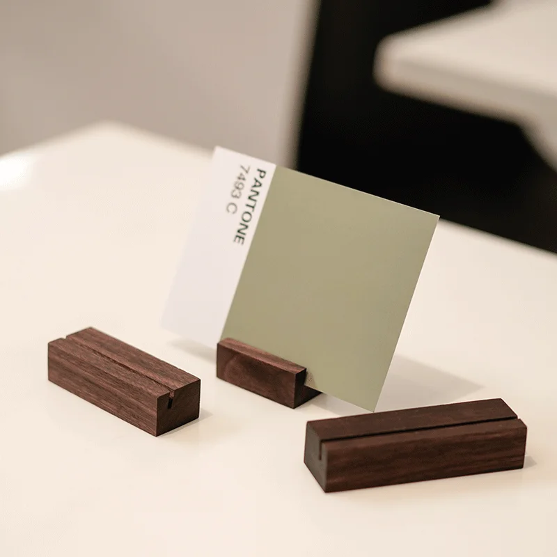 Грецкий орех зажим для банкнот бумаги карты основа открытки отеля |