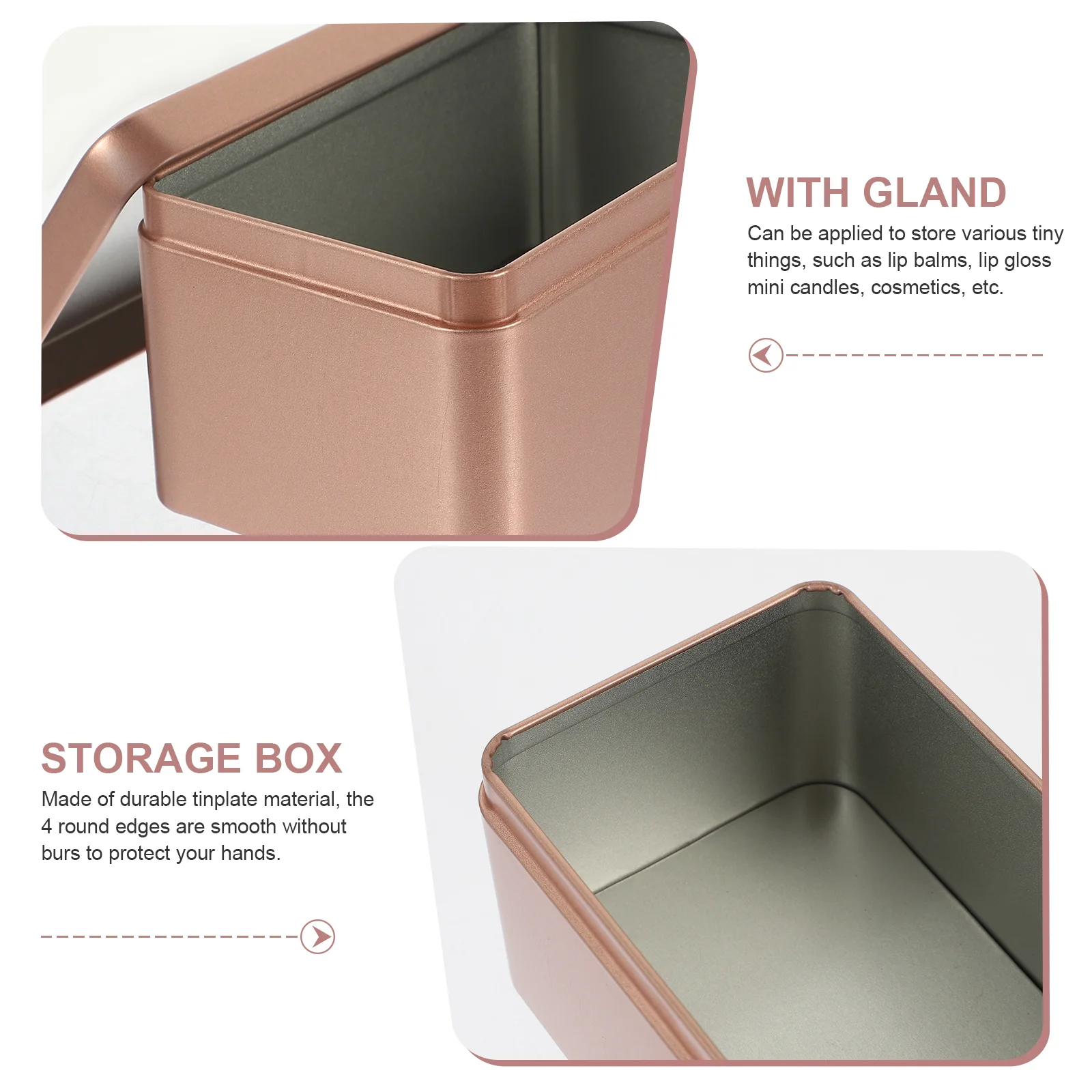 Коробки без крышек для хранения чая железные закуски детей органайзер