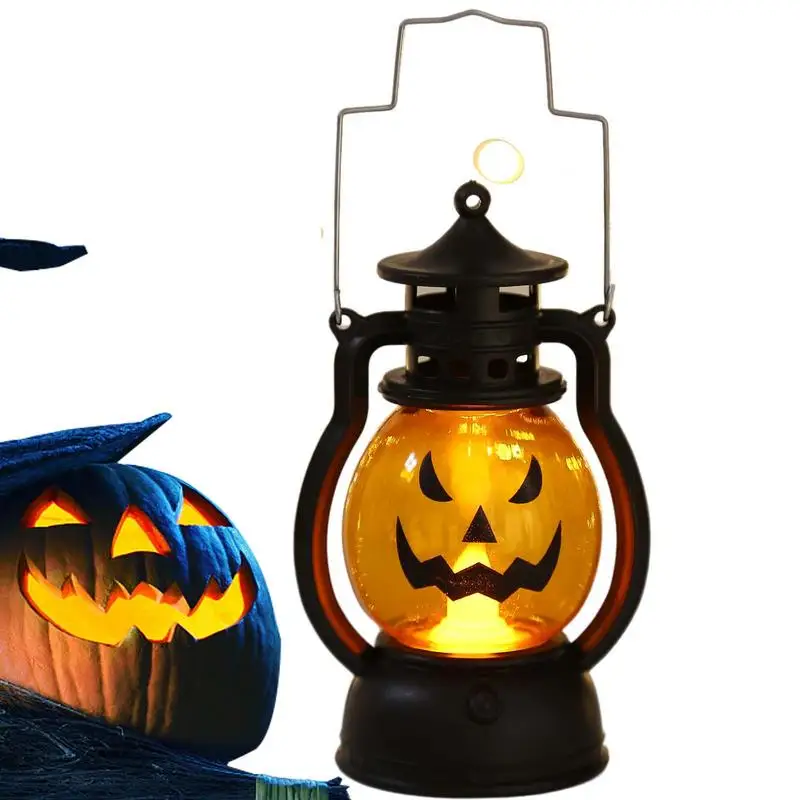 

Retro Pumpkin Lantern Durable Flickering Pumpkin Lanterns With Battery Operated For Halloween Party Supplies