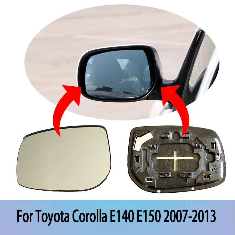 

Вид снаружи Сменное левое и правое Автомобильное зеркало заднего вида Стекло для Toyota Corolla E140 E150 2007-2013