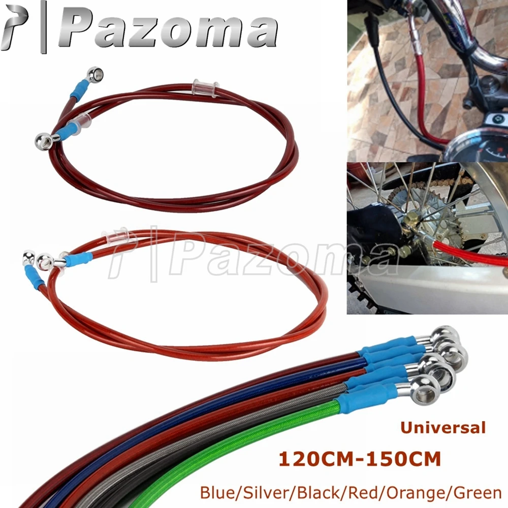 

6Colors Universal 120cm-150cm Motorcycle Brake Hose Line Clutch Hydraulic For Harley Honda Suzuki Yamaha Kawasaki Cafe Racer