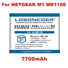 Аккумулятор LOSONCOER 7700 мАч W-10 308-10019-01 для беспроводного аккумулятора NETGEAR NightHawk M1 MR1100 W10 SIERRA