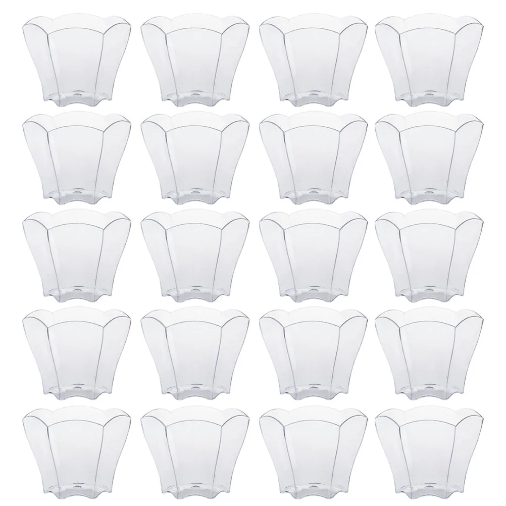 100Pcs Dessert Cups Bakery Supplies for Storage Dessert Ice Cream Cups Jelly Cups