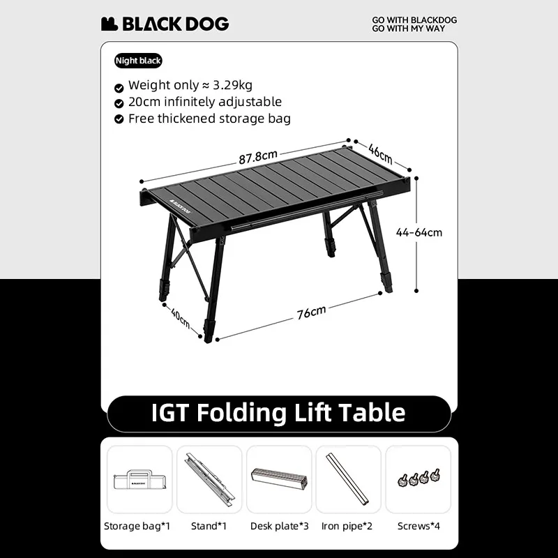 Blackdog Кемпинг Складной Съемный Стол IGT Многофункциональный Легкий Гриль