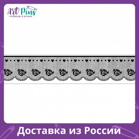 Штамп силиконовый Кружево с розами STAMPERIA WTK136 | Дом и сад