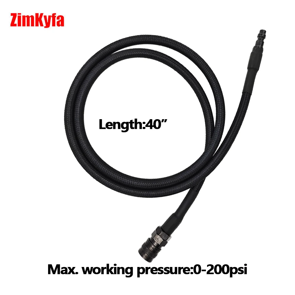 HPA Air SLP FLEX Hose Remote Line W/ US Foster Quick Disconnect 40 Inch Low Pressure MAX 300 PSI