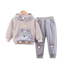 new spring autumn baby clothes suit children boys girls striped hoodies pants 2pcssets toddler casual costume kids tracksuits