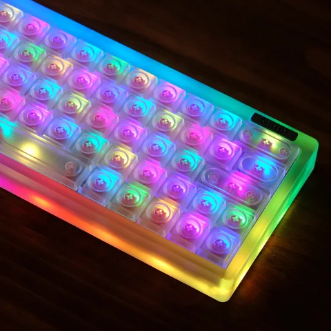 KBDiy Toy Прозрачный колпачок для клавиш PBT Низкопрофильный 115 колпачков для клавиш Custom Gamer для игровых механических колпачков для клавиш 61/68/84/108
