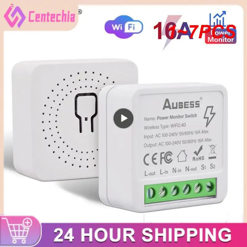 

Умный мини-переключатель с Wi-Fi/ZigBee Tuya, 1-7 шт.