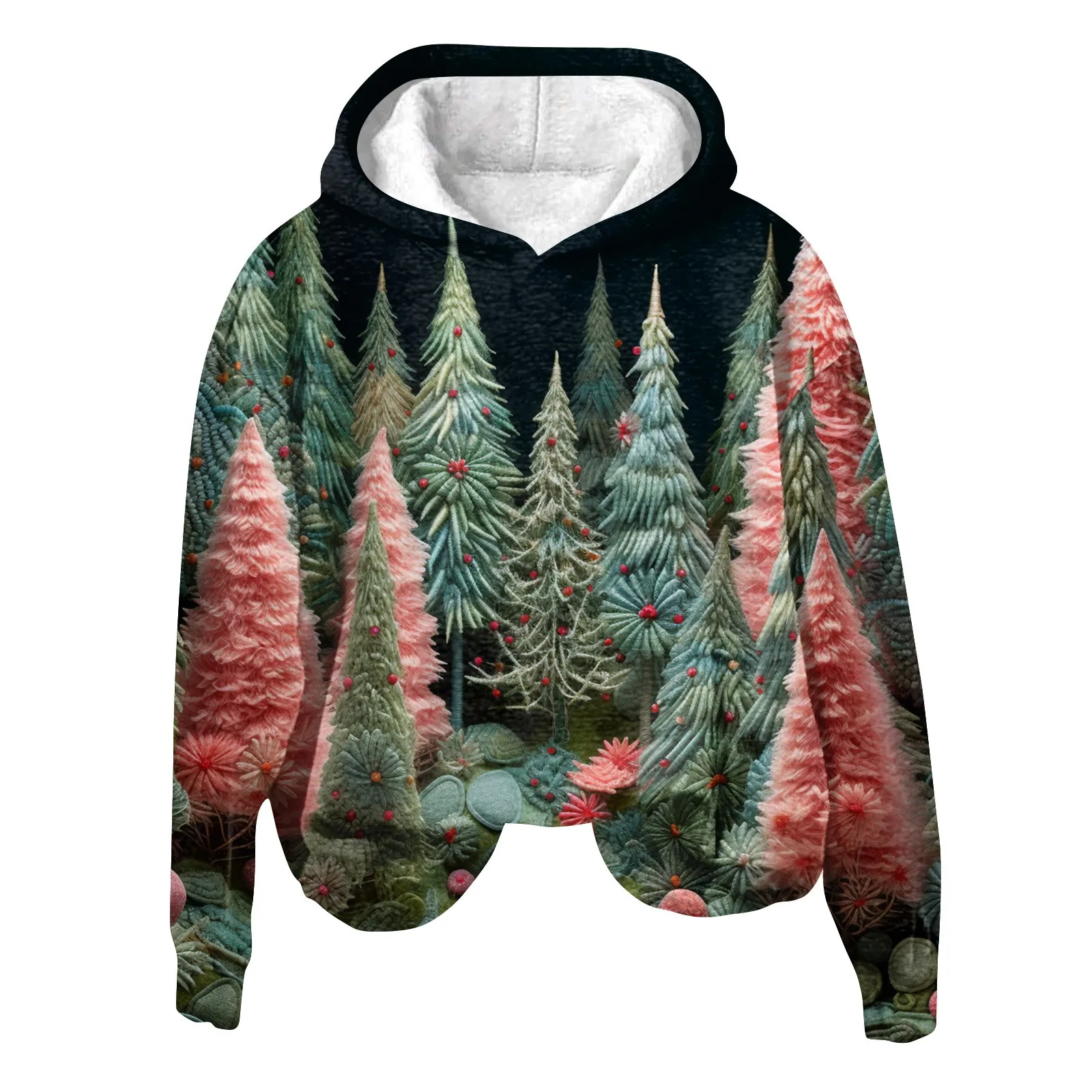 Женский осенне-зимний топ с 3d принтом женская мода Рождественский принт