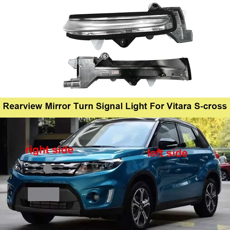 

For Changan Suzuki Vitara S-Cross Rearview Mirror Shell Turn Signal Car Rear View Mirror Signal Light Turn Signal Light