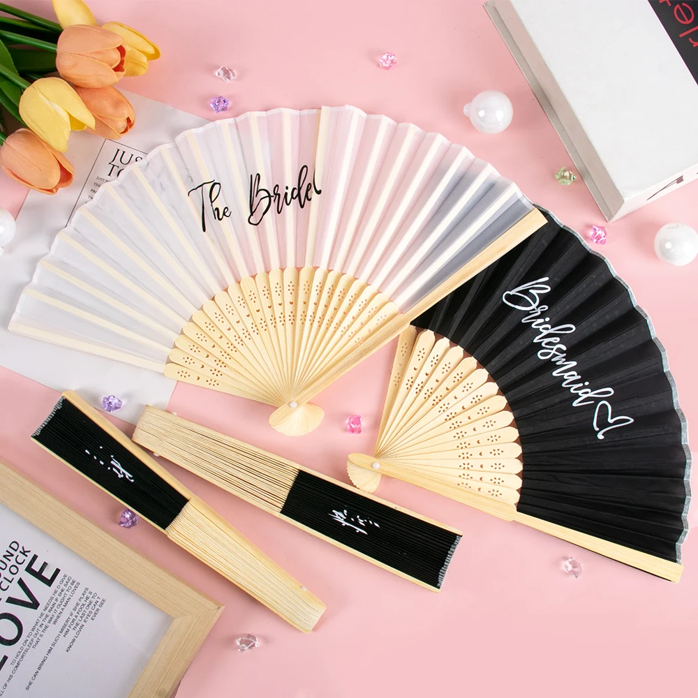 1/7 шт. ручной веер для подружки невесты складной бумажный товары девичника