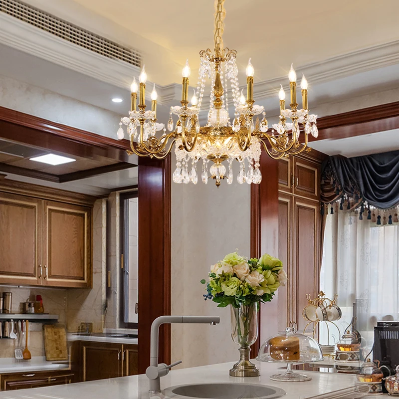 Рисунок 4 - Европейская медная хрустальная люстра для гостиной