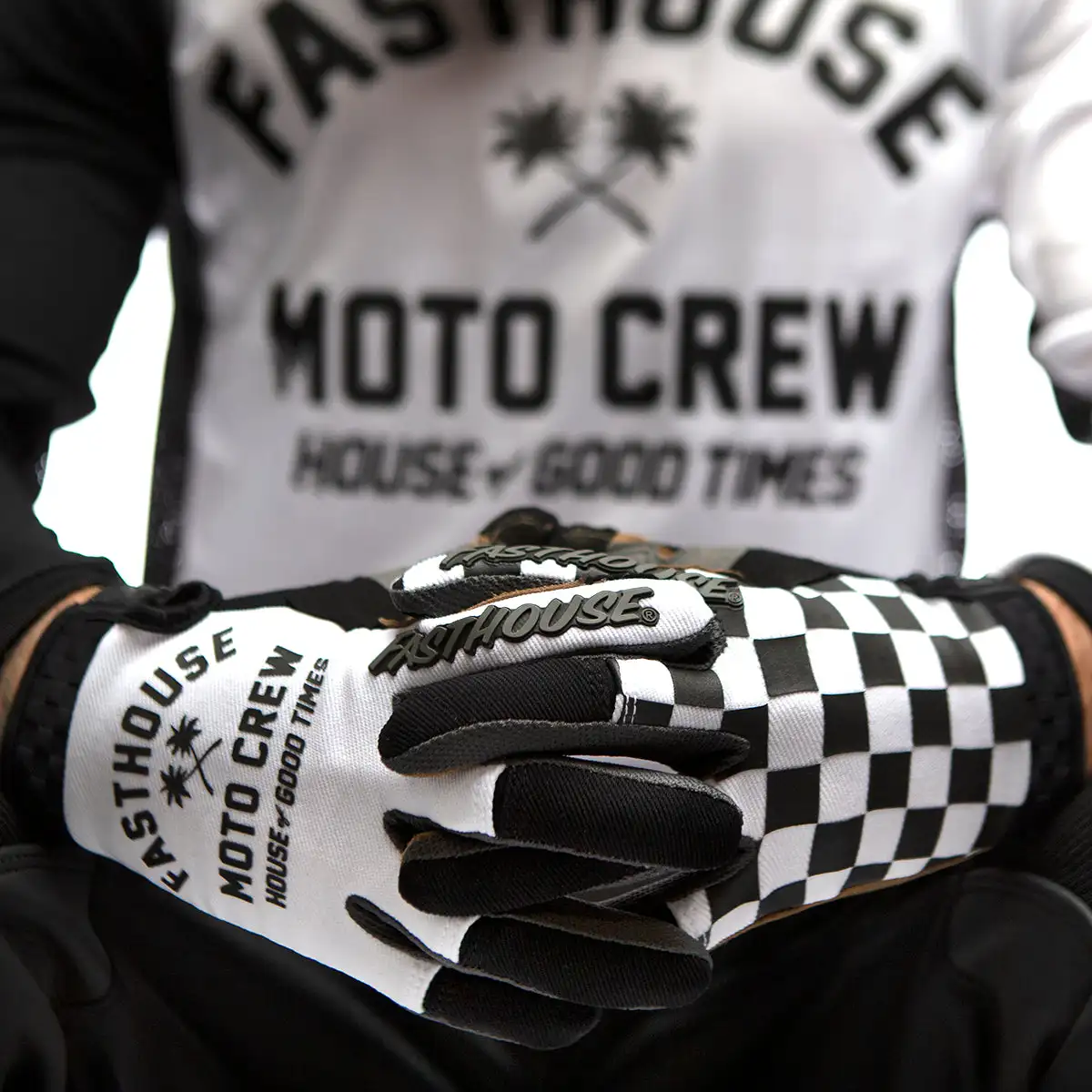FX Moto Touch Screen wihte Black Motocross Gloves Riding Bike Gloves MX MTB Racing Sports Cycling Dirt Bike Glove GR enlarge