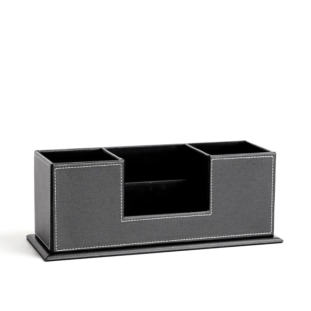 Кожаные канцелярские принадлежности деревянный держатель для ручек