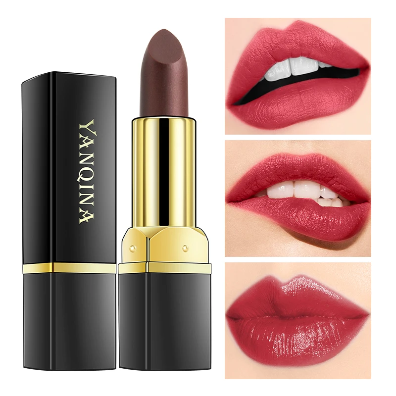 

Black Rose Lipstick Gradient Color Matte Lip Balm Natural Moisturizing Lip Base Waterproof Long Lasting Hydrating Lip Gloss