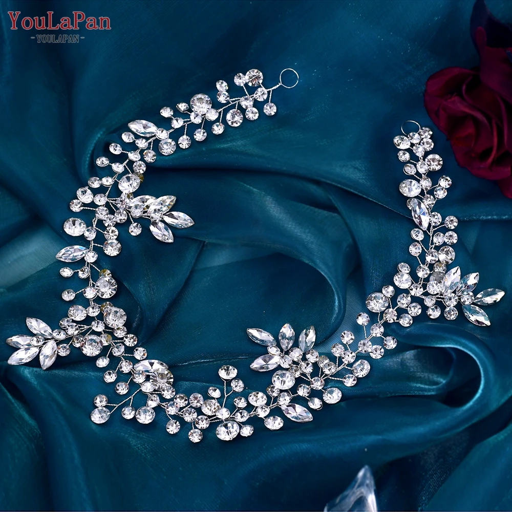 

TOPQUEEN HP259 свадебное украшение для волос, кристальная повязка на голову, женские диадемы для волос и короны для женщин, стразы, лоза для волос, ...