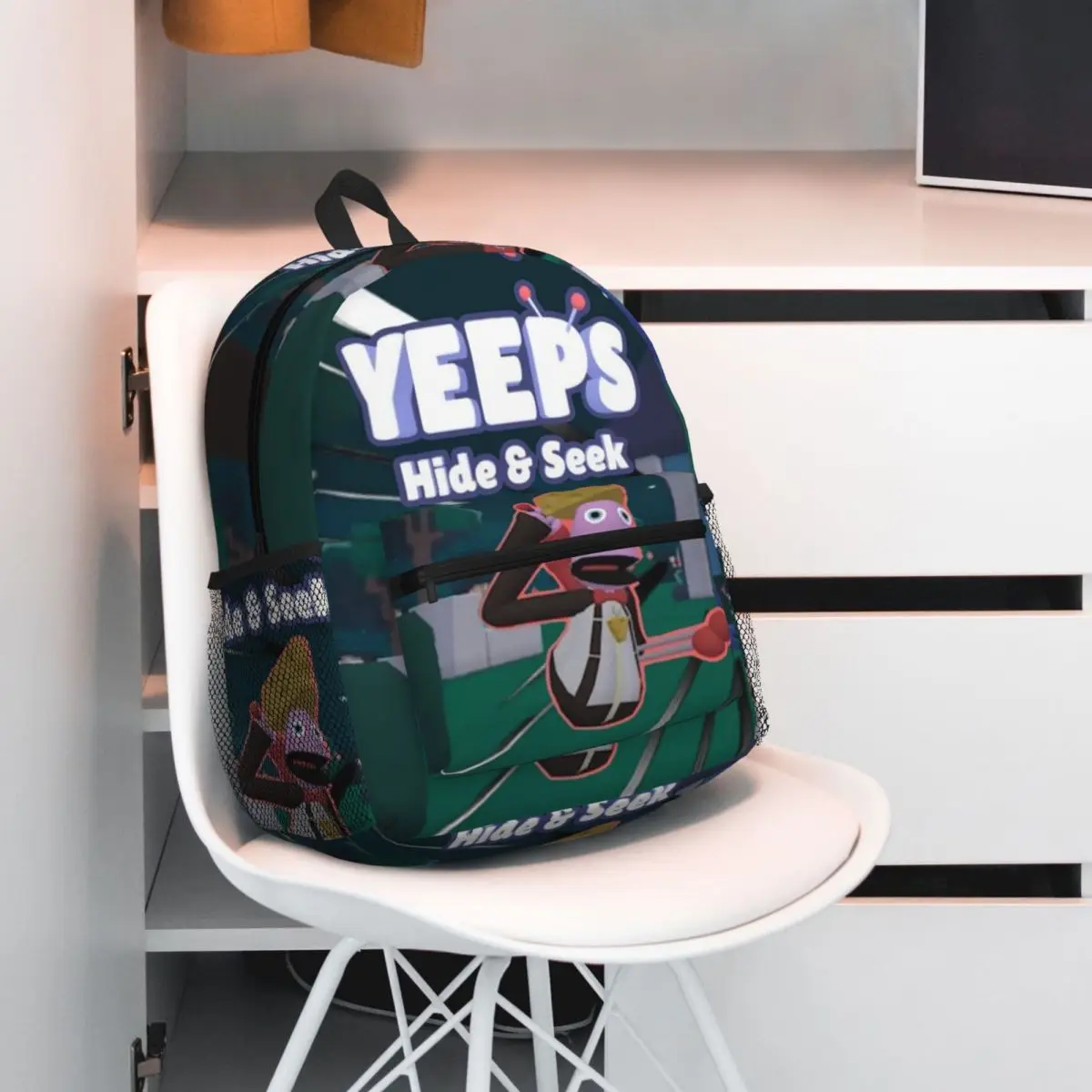 Фото Yeeps Hide And Seek Студенческий рюкзак Школьная сумка Походный дорожный рюкзак для мальчиков и девочек Модная сумка для книг Сумки на плечо №5