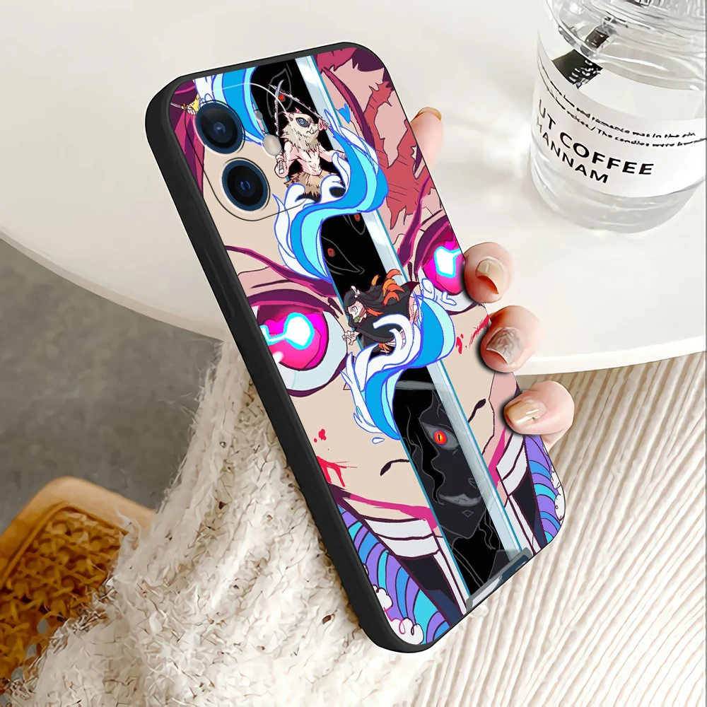 

Demon Slay For iPhone 11 12 13 Pro MAX X XR XS MAX 13 12 Mini 6 6S 7 8 Plus SE 2020 Phone Protect Case Vintage Photos Back Cover