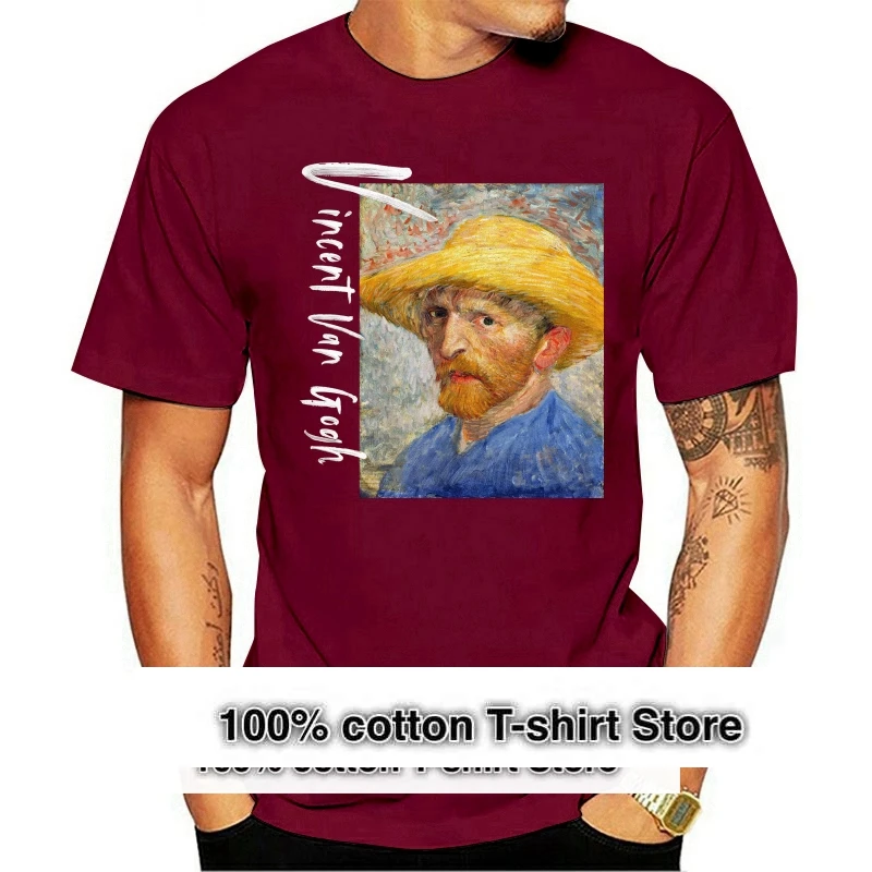 

Collar men's 2021 t-shirt By Vincent Van Gogh