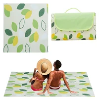 portable picnic blanket foldable beach mat indoor and outdoor sandproof waterproof mat for beach travel camping hiking