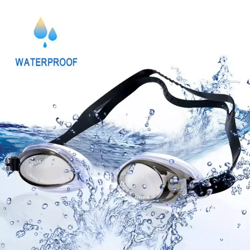 

Waterproof Swimming Goggles Professional Adjustable Swim Eyewear Multi-color Sunglasses Flat Light Glasses With Box