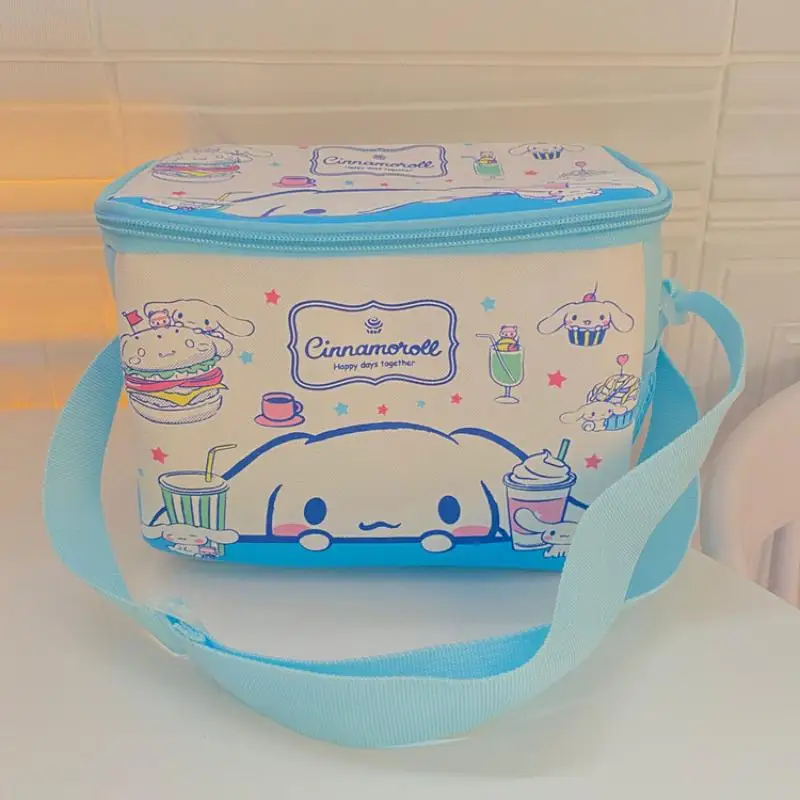 

Kawaii SanrioS Series New Cute Cartoon Anime Cinnamoroll My Melody Littletwinstars Lunch Box Bag Insulation Pack Picnic Bag