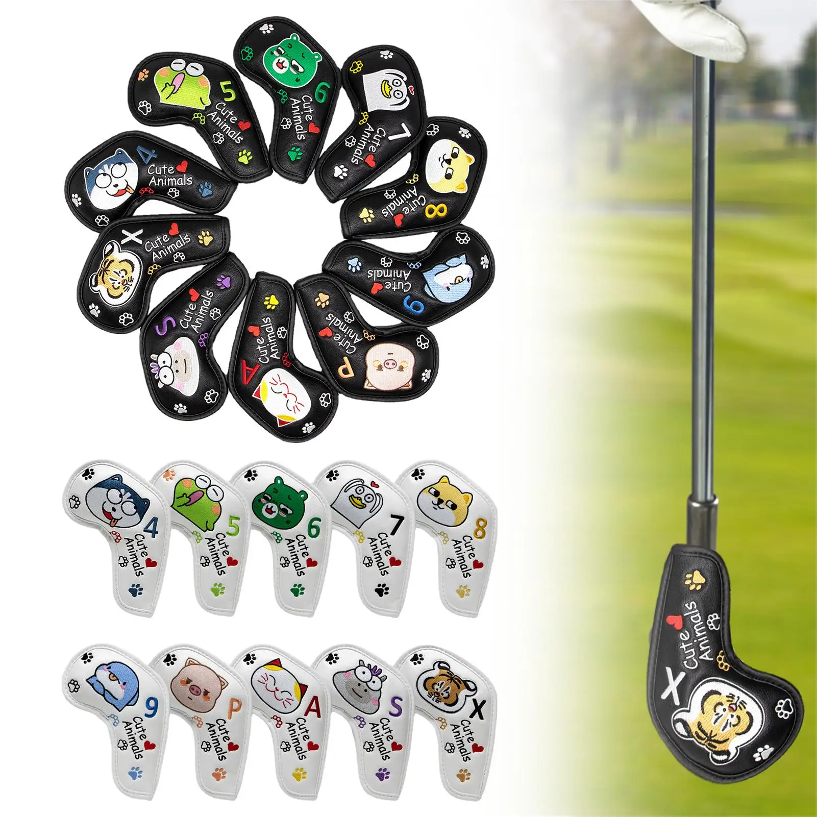

Golf Club Cover Easy to Care Golf Club Head Cover Golf Club Head Covers for Fairway Wood and Driver Clubs