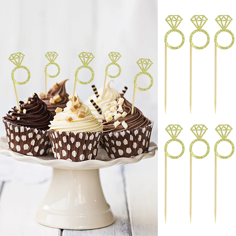 10 Упаковок Обручальных Торта Кольца Подружки Невесты С Бриллиантами Для