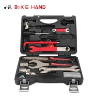 bike hand yc 728 professional maintenance toolset 18 in 1 combination suit bicycle repair multi function case