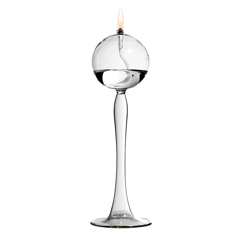

Hot-Candle Holders Decorative Tea Light Candleholders For Home Transparent Handmade Glass Candle Holder Home Furnishings