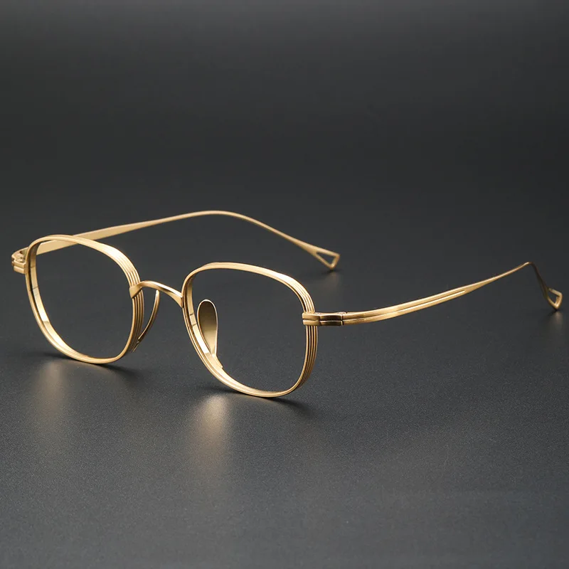 

Eyedow Pure Titanium Glasses Frame Men Retro Round Prescription Eyeglasses Women 2021 New Vintage Myopia Optical Eyewear KMN114+