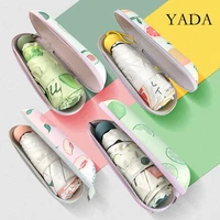 yada ins 2020 fashion capsule light mini small umbrella fruit lemon five pocket folding umbrella for women uv umbrella yd200118