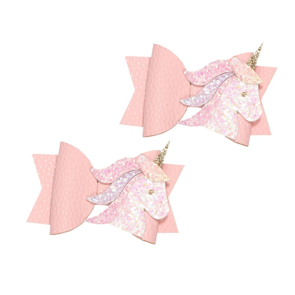 

2 Pcs Hair Clips Bows Hair Claw Clamp Mermaid Cute Hair Hair Sequin Barrette Hair Clips Toddler Hair Bows Girl Child
