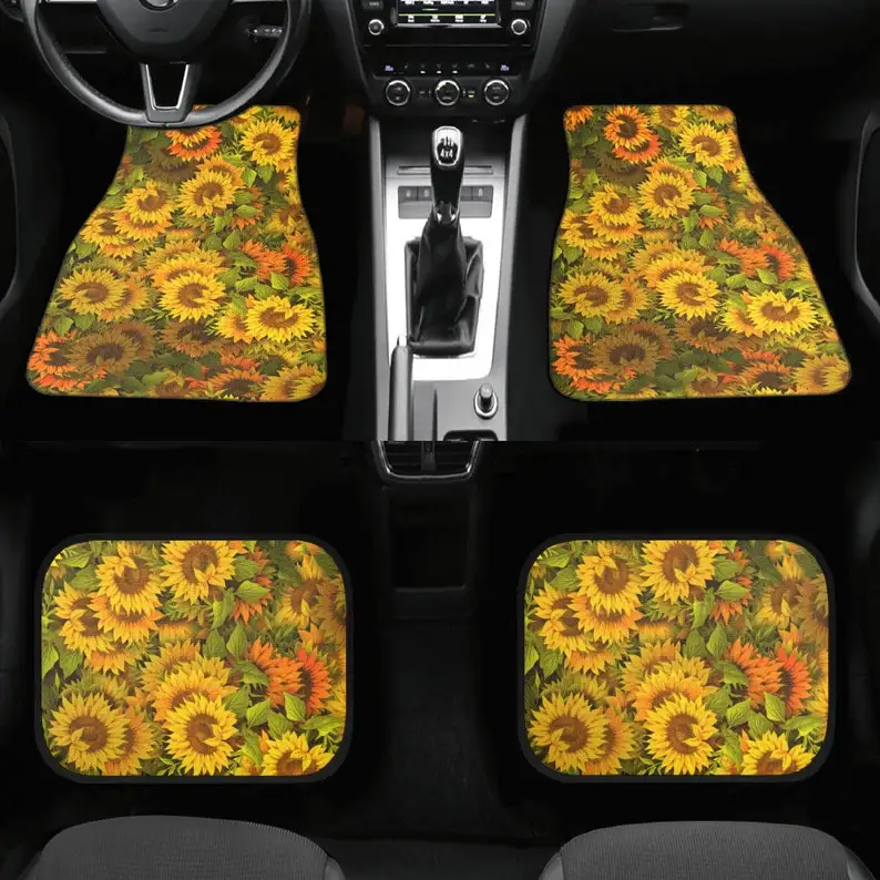 

Sunflower Car Mats, Floral Car Floor Mats, Fall Car Floor Mats for Women, Car Mats Aesthetic