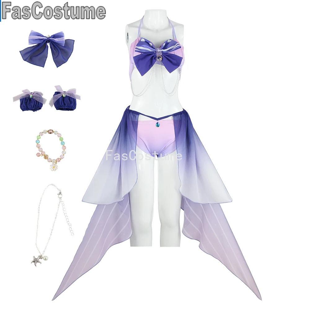 Женский купальник Косплей Genshin Impact Coral Palace Xinhai