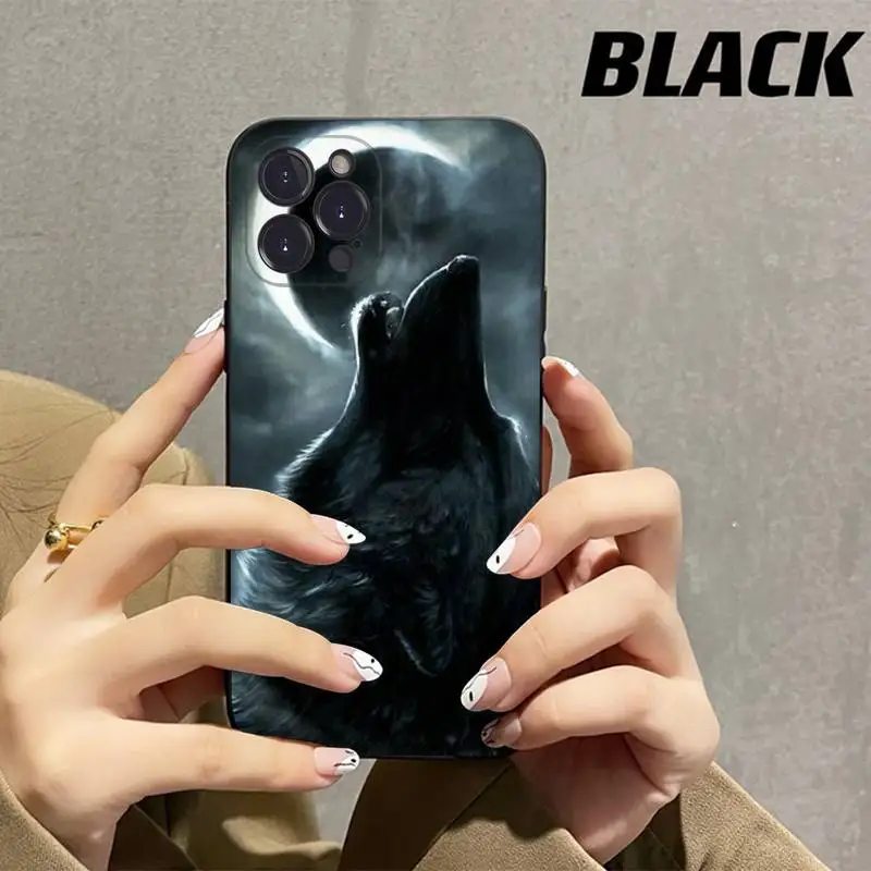 Animal Wolf Phone Case Silicone Soft for iphone 14 13 12 11 Pro Mini XS MAX 8 7 6 Plus X XS XR Cover