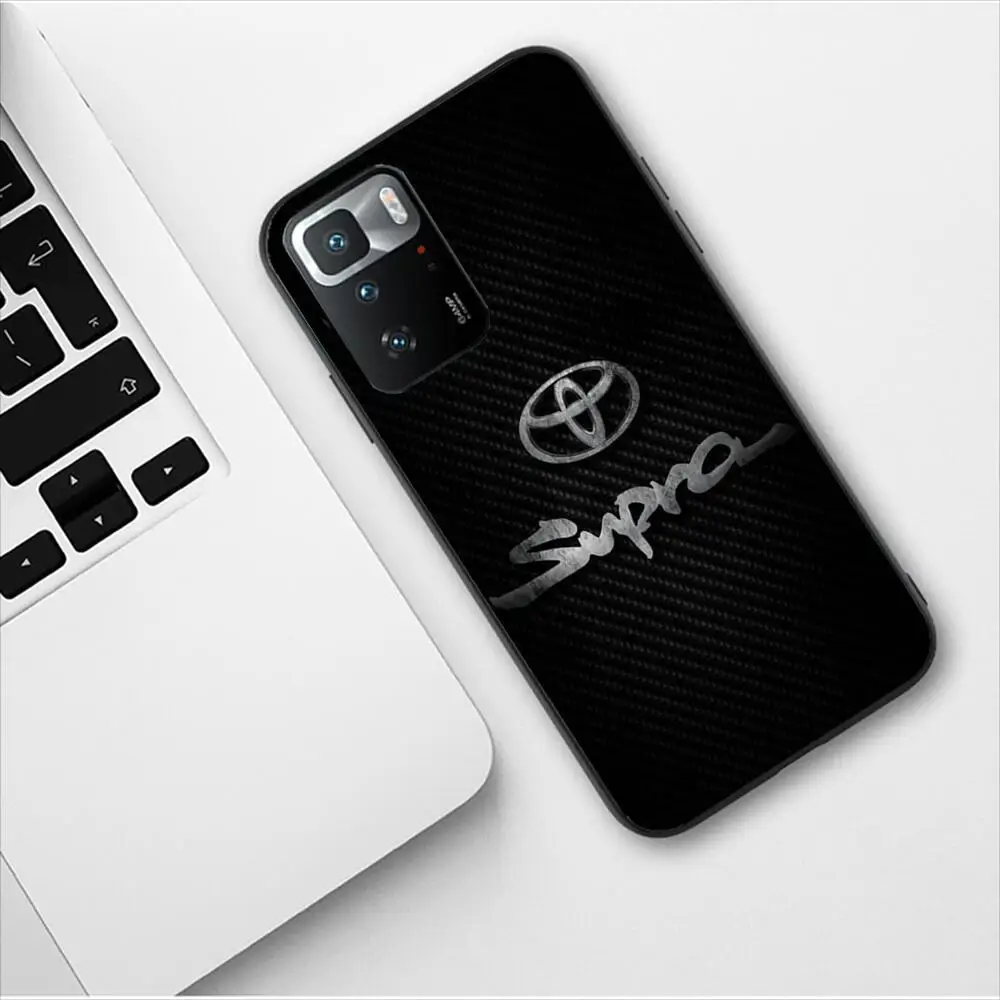 Toyotas Logo Car Fashion Phone Case For Redmi 9 9A 7A 10 8A 10A 8 Note 11 10S 7 11S Plus POCO X3 Pro Soft Silicone Phone Covers