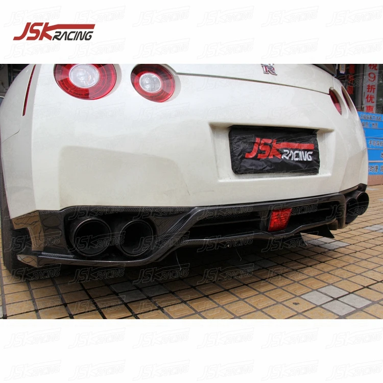 Фото Карбоновый задний диффузор VARI WIDE STYLE с противотуманными фарами для NISSAN GTR R35 2008-2016 годов №5