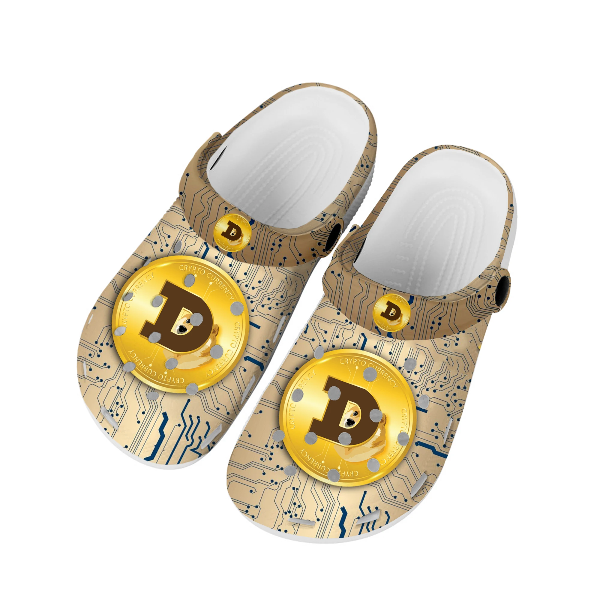 

Dogecoin Crypto Currency Dog Coin Miner Home Clogs Custom Water Shoes Mens Womens Teenager Shoe Garden Clog Beach Hole Slippers