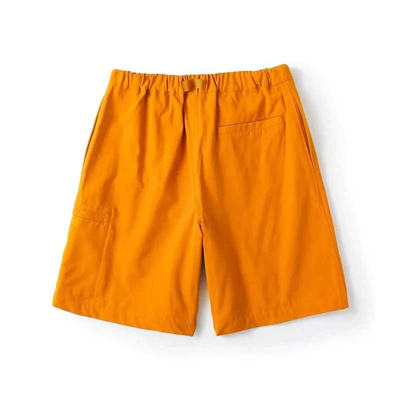 Dave&Di  Street Buckle High Waist Loose Boyfriend Cargo Bermuda Solid Lovers Shorts Women Summer England Style High Shorts