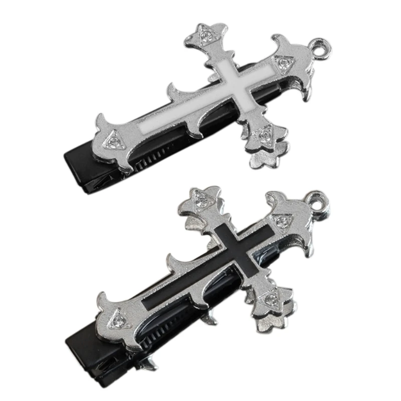 

y2kHair Clip Punk Hair Clip Crosss Hair Clip y2kBarrettes Hair Bangs Clip y2kBobby Pin Crosss Barrettes Goth Hair Clip