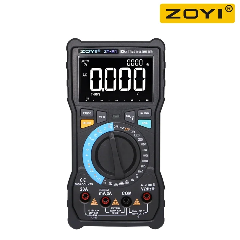 Цифровой мультиметр Zoyi ZT-M1 Auto/Manual 8000 DC/AC 20A