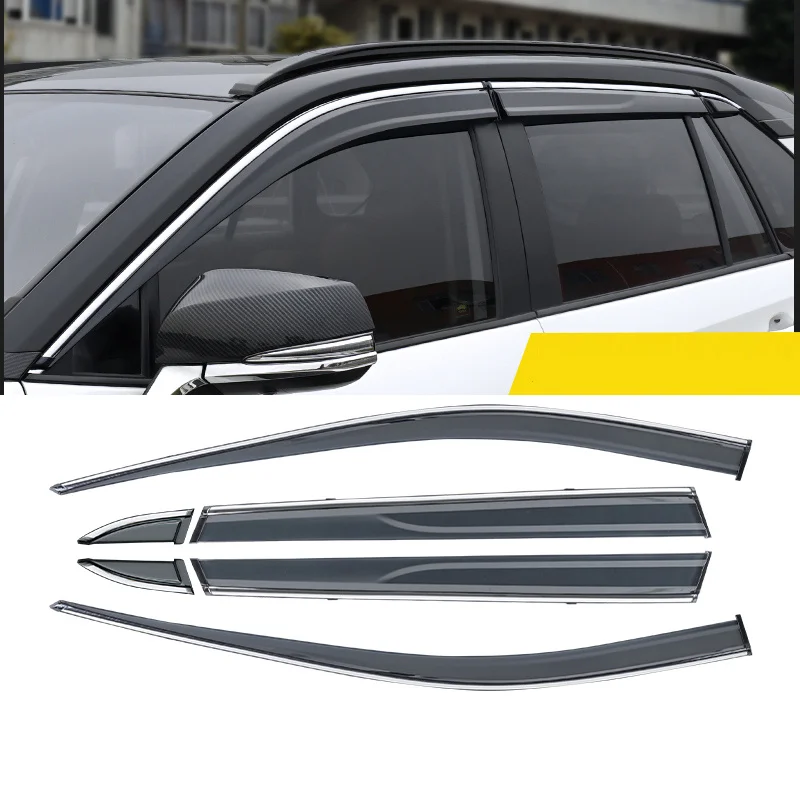 

Автомобильный Стайлинг, козырек для окон BROCAR, навесы, укрытия, вентиляционные оттенки, защита от солнца, дождя для Toyota RAV4 RAV 4 XA50 2019 2020 2021