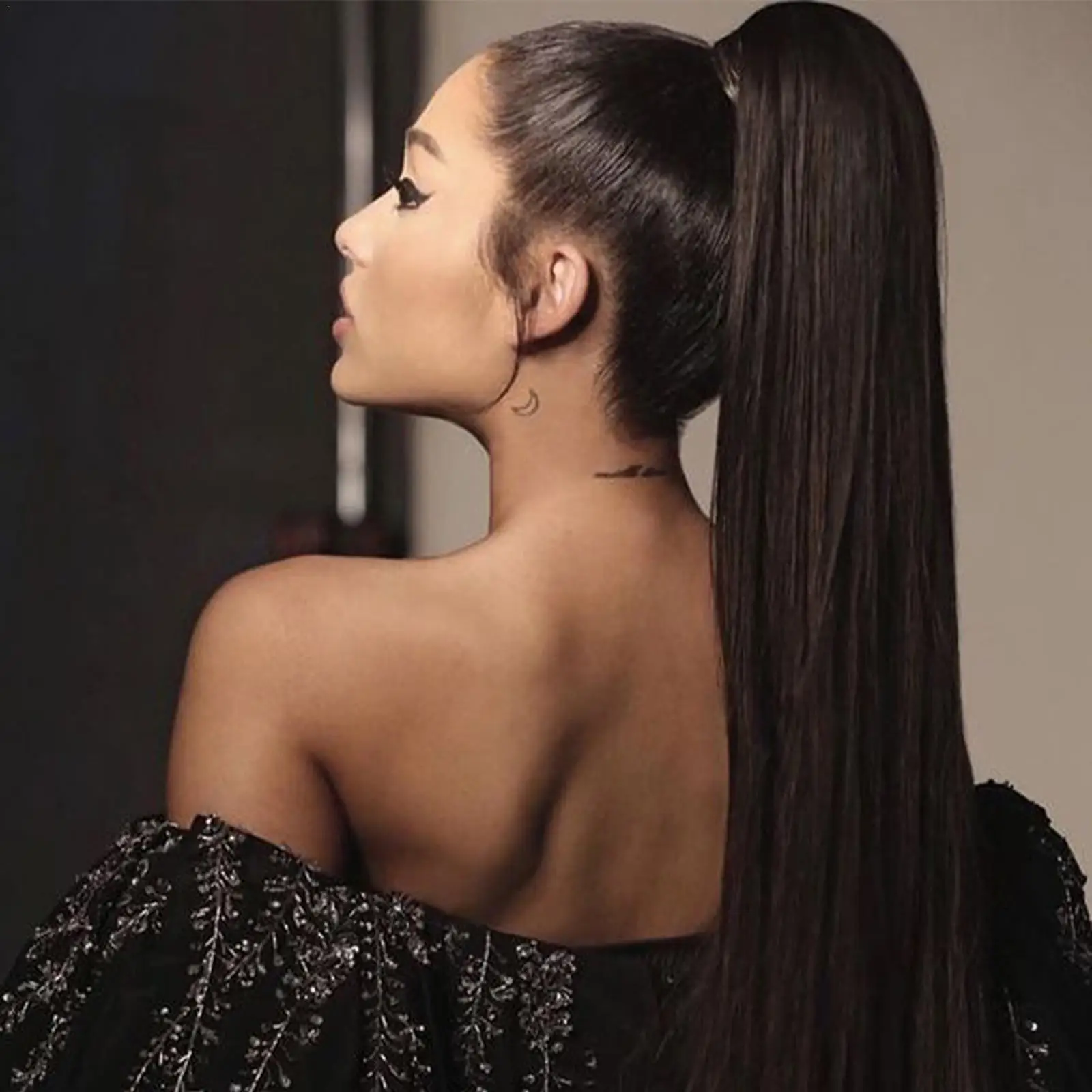 

20Inch Long Straight Ponytail Extensions Hair Claw Synthetic One Piece Hairpiece Ponytail Clip On For Short Thin Hairpiece