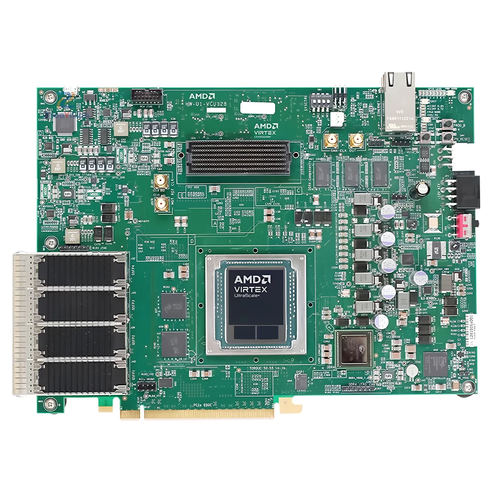 Фото Комплект разработчика Xilinx VCU128 Virtex UltraScale FPGA (EK-U1-VCU128-G) с платой XCVU128 58 Гбит/с GTH Dual FMC+ QSFP28 для радиолокационных систем и SDR №2