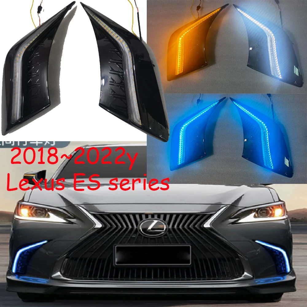 

Автомобильный бампер, передние фары для Lexus, дневные огни серии ES 2018 ~ 2022y DRL, автомобильные аксессуары светодиодный ная фара для Lexus, противотуманные фары