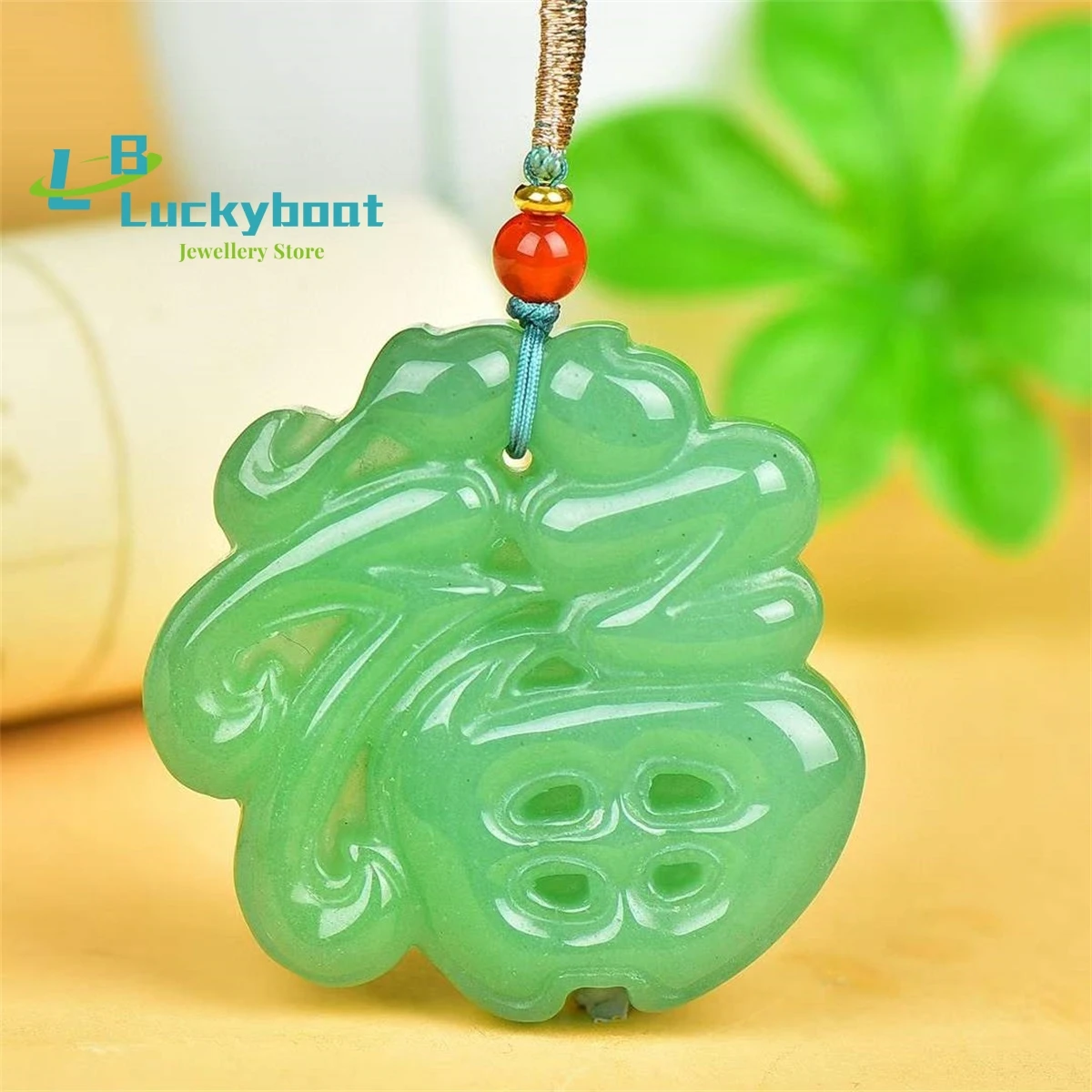 

Natural Dongling Jade Full Green Fuzi Pendant Simple and Personalized Exquisite Fashion Versatile for Men and Women