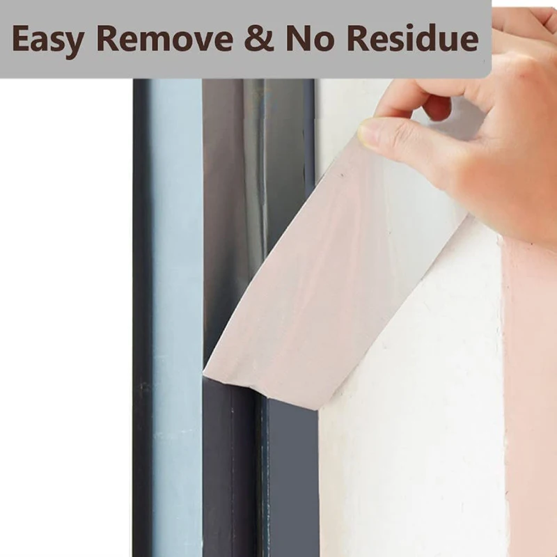 

Windproof Window Sealing Tape Self Adhesive Seam Sealing Strip Strong Dustproof Waterproof Duct Tape Door Weather Stripping